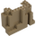 LEGO Dunkel Beige Paneel 4 x 10 x 6 Felsen Rectangular (6082)