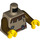 LEGO Tan foncé Peasant Torse avec Patch, Courroie Pouch (973 / 76382)