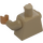 LEGO Donker zandbruin Vlak Torso met Donker zandbruin Armen en Medium Dark Vleeskleur Handen (973 / 76382)