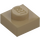 LEGO Tan Foncé assiette 1 x 1 (3024 / 30008)