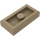 LEGO Dunkel Beige Platte 1 x 2 mit 1 Stud (mit Groove) (3794 / 15573)