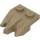 LEGO Dunkel Beige Platte 1 x 2 mit 3 Felsen Claws (27261)