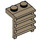 LEGO Dunkel Beige Platte 1 x 2 mit Leiter (4175 / 31593)