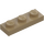 LEGO Beige scuro Piastra 1 x 3 (3623)