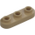 LEGO Dark Tan Plate 1 x 3 Rounded (77850)