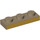 LEGO Dark Tan Plate 1 x 3 with Flat Gold long edge (3623 / 69172)