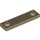 LEGO Dark Tan Plate 1 x 4 with Two Studs with Groove (41740)