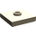 LEGO Donker Zandbruin Plaat 2 x 2 met groef en 1 Midden Stud (23893 / 87580)