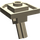LEGO Dunkel Beige Platte 2 x 2 mit Eins Stud und Angled Achse (47474)