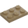 LEGO Mörk Gulbrun Platta 2 x 3 (3021)