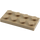 LEGO Tmavě žlutohnědá Deska 2 x 4 (3020)