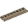 LEGO Dark Tan Plate 2 x 8 with Door Rail (30586)