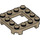 LEGO Dark Tan Plate 4 x 4 x 0.7 with Rounded Corners and 2 x 2 Open Center (79387)