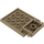 LEGO Dark Tan Plate 4 x 5 Trap Door Curved Hinge (30042)