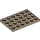 LEGO Dark Tan Plate 4 x 6 (3032)