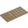 LEGO Dark Tan Plate 4 x 8 (3035)