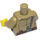 LEGO Dark Tan Police Torso with Star Badge, Insignia on Collar (973 / 76382)