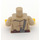 LEGO Donker Zandbruin Politie Torso met Star Badge, Insignia Aan Collar (973 / 76382)