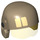 LEGO Dunkel Beige Resistance Trooper Helm mit Transparent Gelb Visier mit Zwei Squares (24979 / 35541)