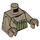 LEGO Dunkles Beige Resistance Trooper mit Olive Grün Helm (Weiblich) Minifigur Torso (973 / 76382)