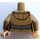 LEGO Dunkel Beige Rose Tico mit Dunkel Beige Uniform Minifigur Torso (973 / 76382)