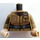 LEGO Donker zandbruin Rose Tico met Donker zandbruin Uniform Minifiguur Torso (973 / 76382)