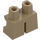 LEGO Beige scuro Gambe corte (41879 / 90380)