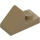 LEGO Dunkel Beige Schrägstein 1 x 2 (45°) mit Platte (15672 / 92946)