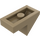 LEGO Tan foncé Pente 1 x 2 (45°) avec assiette (15672 / 92946)