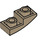 LEGO Donker Zandbruin Helling 1 x 2 Gebogen Omgekeerd (24201)