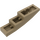 LEGO Donker Zandbruin Helling 1 x 4 Gebogen (11153 / 61678)