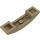 LEGO Donker Zandbruin Helling 1 x 4 Gebogen Dubbele (93273)