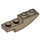 LEGO Dark Tan Slope 1 x 4 Curved Inverted (13547)