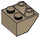 LEGO Donker Zandbruin Helling 2 x 2 (45°) Omgekeerd met platte afstandsring eronder (3660)