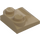 LEGO Tumma beige Luiska 2 x 2 Kaareva kaarevalla päällä (47457)