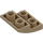 LEGO Tumma beige Luiska 2 x 2 x 0.7 Kaareva Käänteinen (32803)