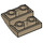 LEGO Donker Zandbruin Helling 2 x 2 x 0.7 Gebogen Omgekeerd (32803)