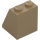 LEGO Beige scuro Pendenza 2 x 2 x 2 (65°) con tubo alla base (3678)