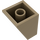 LEGO Donker Zandbruin Helling 2 x 2 x 2 (65°) met buis aan de onderzijde (3678)