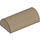 LEGO Dark Tan Slope 2 x 4 Curved without Groove (6192 / 30337)