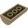 LEGO Donker Zandbruin Helling 2 x 4 Gebogen zonder groef (6192 / 30337)
