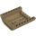 LEGO Dark Tan Slope 8 x 8 x 2 Curved Inverted Double (54091)