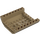 LEGO Dark Tan Slope 8 x 8 x 2 Curved Inverted Double (54091)