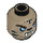 LEGO Dark Tan Strainor Minifigure Wolf Head (Recessed Solid Stud) (3626 / 17579)