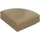 LEGO Mørk beige Tile 1 x 1 Fjerdedel Sirkel (25269 / 84411)