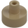 LEGO Beige scuro Piastrella 1 x 1 Rotondo con Hollow Barra (20482 / 31561)