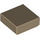 LEGO Dark Tan Tile 1 x 1 with Groove (3070 / 30039)