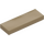 LEGO Mörk Gulbrun Bricka 1 x 3 (63864)