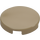 LEGO Dark Tan Tile 2 x 2 Round with Bottom Stud Holder (14769)