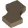 LEGO Dark Tan Tile 2 x 2 with Cutouts (3396)